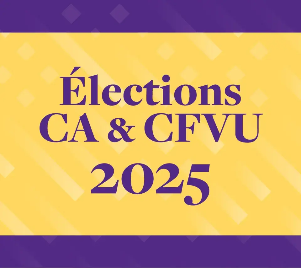 Elections CA & CFVU 2025