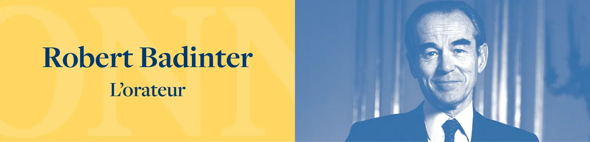 Robert Badinter l'orateur